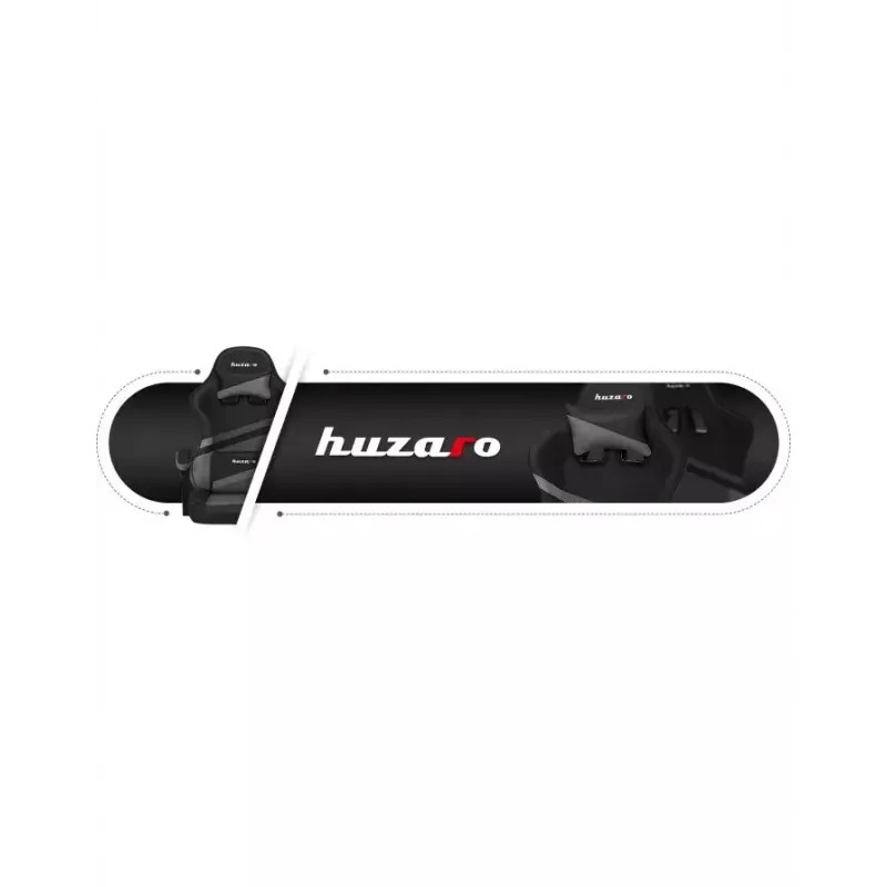 Silla gaming Huzaro FORCE 4.4 con asiento envolvente negra gris — tejido mesh, máx. 130 kg, altura ajustable 45–55 cm, 5 ruedas