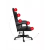 Silla gaming Huzaro FORCE 4.4 con asiento envolvente negra gris — tejido mesh, máx. 130 kg, altura ajustable 45–55 cm, 5 ruedas