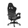 Silla gaming Huzaro FORCE 4.4 con asiento envolvente negra gris — tejido mesh, máx. 130 kg, altura ajustable 45–55 cm, 5 ruedas