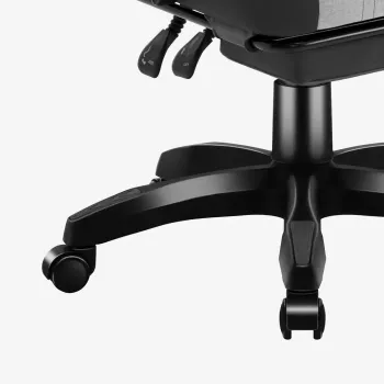 Silla gaming Huzaro Force 3.7 gris — silla gaming ergonómica, altura ajustable 107,5–116,5 cm, ancho de asiento 47 cm