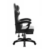 Silla gaming Huzaro Force 3.7 gris — silla gaming ergonómica, altura ajustable 107,5–116,5 cm, ancho de asiento 47 cm