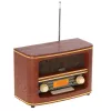 Radio portátil Adler AD 1187 – FM, 10 W RMS, pantalla LCD, marrón, 300×140×210 mm