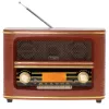 Radio portátil Adler AD 1187 – FM, 10 W RMS, pantalla LCD, marrón, 300×140×210 mm