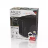 Calefactor de ventilador Adler AD 7725B, 2000 W, 2 niveles de potencia, termostato regulable, negro