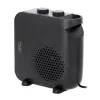 Calefactor de ventilador Adler AD 7725B, 2000 W, 2 niveles de potencia, termostato regulable, negro