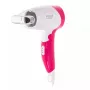 Secador de pelo Adler AD 2259 — 1200 W, 2 velocidades, mango plegable, boquilla de peinado, rosa/blanco