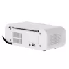 Despertador Adler AD 1192W – despertador de mesita de noche compacto con cargador inalámbrico y entrada AUX, blanco