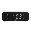 Despertador Adler AD 1192W – despertador de mesita de noche compacto con cargador inalámbrico y entrada AUX, blanco