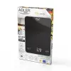 Báscula de cocina electrónica Adler AD 3177b – capacidad 10 kg, precisión 1 g, negra, superficie de cristal