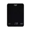 Báscula de cocina electrónica Adler AD 3177b – capacidad 10 kg, precisión 1 g, negra, superficie de cristal