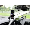 Soporte para móvil de coche IBOX H-9 ángulo ajustable universal compatible con smartphones, soporte con ventosa, negro, plástico