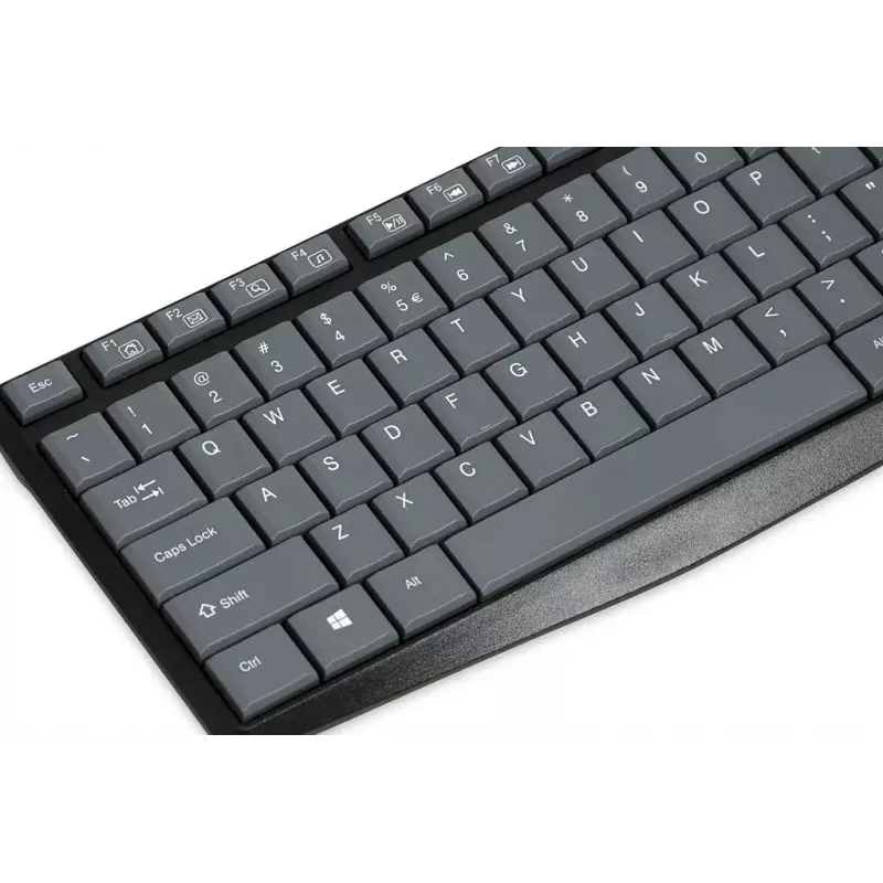 Teclado USB con cable IBOX Eris IKC2010G — tamaño completo 105 teclas, USB, gris/negro, resistente al agua, cable de 1,8 m