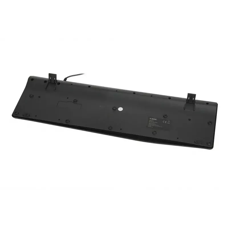 Teclado USB con cable IBOX Eris IKC2010G — tamaño completo 105 teclas, USB, gris/negro, resistente al agua, cable de 1,8 m
