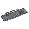 Teclado USB con cable IBOX Eris IKC2010G — tamaño completo 105 teclas, USB, gris/negro, resistente al agua, cable de 1,8 m