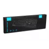 Teclado USB con cable IBOX Eris IKC2010B – tamaño completo 105 teclas, USB, resistente al agua, negro