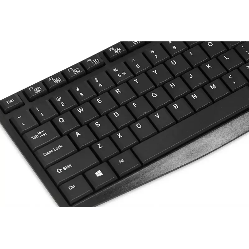 Teclado USB con cable IBOX Eris IKC2010B – tamaño completo 105 teclas, USB, resistente al agua, negro