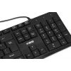 Teclado USB con cable IBOX Eris IKC2010B – tamaño completo 105 teclas, USB, resistente al agua, negro