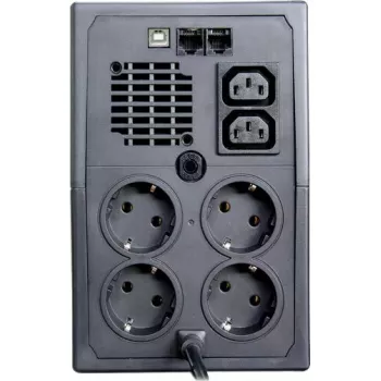 SAI ORVALDI ID1K5CH 1,5 kVA (900 W) line-interactive, batería de 24 V, LCD, USB, compacto negro