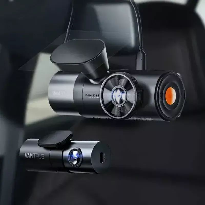 Dashcam VANTRUE N4 PRO dashcam de 3 canales, cámara principal 3840×2160, 165° frontal, 160° interior, GPS, Wi‑Fi, pantalla IPS, MicroSD hasta 512GB