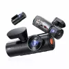 Dashcam VANTRUE N4 PRO dashcam de 3 canales, cámara principal 3840×2160, 165° frontal, 160° interior, GPS, Wi‑Fi, pantalla IPS, MicroSD hasta 512GB