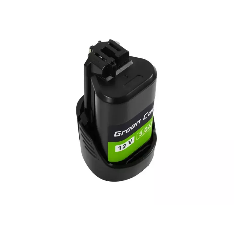 Batería para atornillador Green Cell PTBO12V3 — Li-Ion 3 Ah, medidas 5,1×4,7×8,6 cm