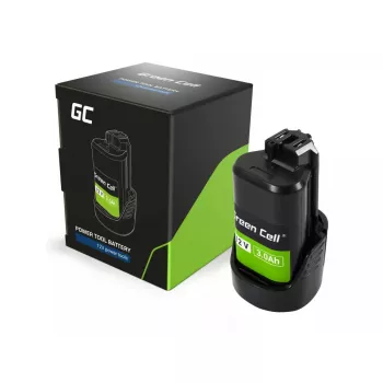 Batería para atornillador Green Cell PTBO12V3 — Li-Ion 3 Ah, medidas 5,1×4,7×8,6 cm