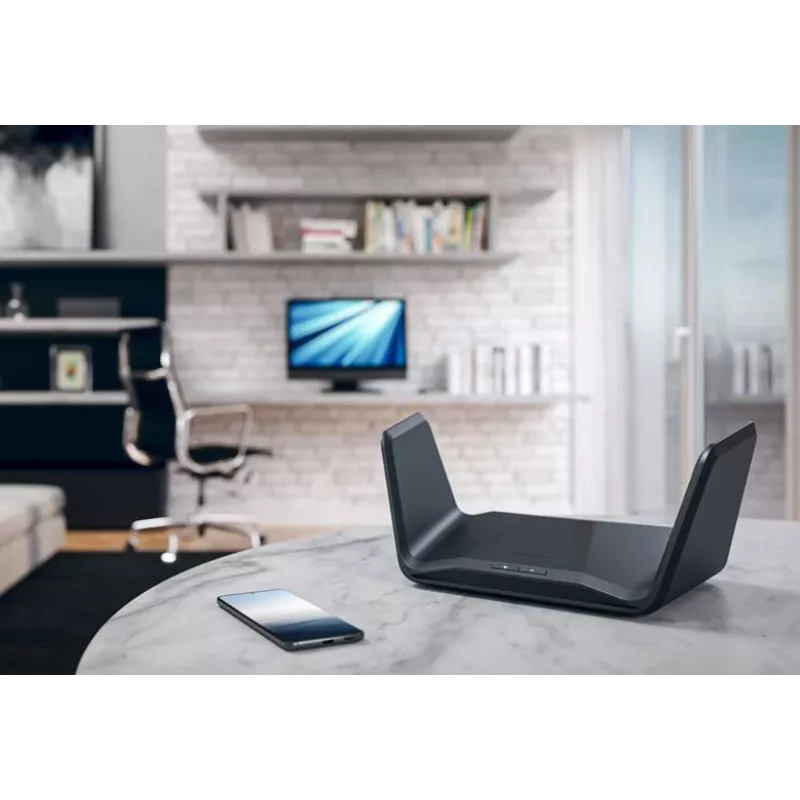 Netgear Nighthawk RAXE300 router inalámbrico, Wi-Fi 6E, switch de 4 puertos