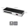 StarTech.com dock USB-C y USB-A - dock dual monitor 4K 60Hz DisplayPort + HDMI - estación de acoplamiento USB 3.0 híbrida para portátiles USB-C o USB-A - 6x USB Type-A, GbE - USB 3.1 Gen 1 - Mac/Windows