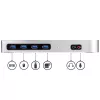 StarTech.com dock USB-C y USB-A - dock dual monitor 4K 60Hz DisplayPort + HDMI - estación de acoplamiento USB 3.0 híbrida para portátiles USB-C o USB-A - 6x USB Type-A, GbE - USB 3.1 Gen 1 - Mac/Windows