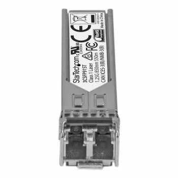 StarTech.com módulo transceptor Gigabit Fiber 1000Base-SX SFP – compatible con HP 3CSFP91 – MM LC – 550 m ~ módulo SFP compatible con HPE 3CSFP91 – 1000BASE-SX – transceptor de fibra multimodo 1GbE – 1GE Gigabit Ethernet SFP – LC 550 m – 850 nm – DDM HPE 3812, 3824, 3848