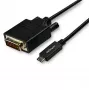 StarTech.com cable USB-C a DVI de 10ft (3m) – 1080p (Single Link) cable adaptador USB Type-C (DP Alt Mode HBR2) a vídeo digital DVI – funciona con Thunderbolt 3 – portátil a monitor/pantalla DVI