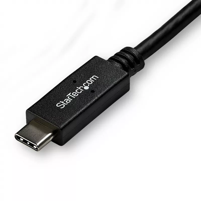 StarTech.com cable USB-C a DVI de 10ft (3m) – 1080p (Single Link) cable adaptador USB Type-C (DP Alt Mode HBR2) a vídeo digital DVI – funciona con Thunderbolt 3 – portátil a monitor/pantalla DVI