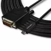 StarTech.com cable USB-C a DVI de 10ft (3m) – 1080p (Single Link) cable adaptador USB Type-C (DP Alt Mode HBR2) a vídeo digital DVI – funciona con Thunderbolt 3 – portátil a monitor/pantalla DVI