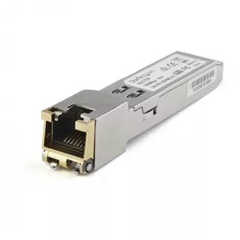 StarTech.com módulo SFP compatible con Juniper SFP-1GE-T – 1000BASE-T – SFP a RJ45 Cat6/Cat5e – 1GE Gigabit Ethernet SFP – RJ-45 100 m
