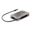 StarTech.com adaptador multipuerto USB-C, 4K 60Hz HDMI 2.0b, HDR, hub USB 3.2 Gen 2 10Gbps (2xUSB-C, 1xUSB-A), 100W PD Pass-Through, mini dock de viaje, cable de 12