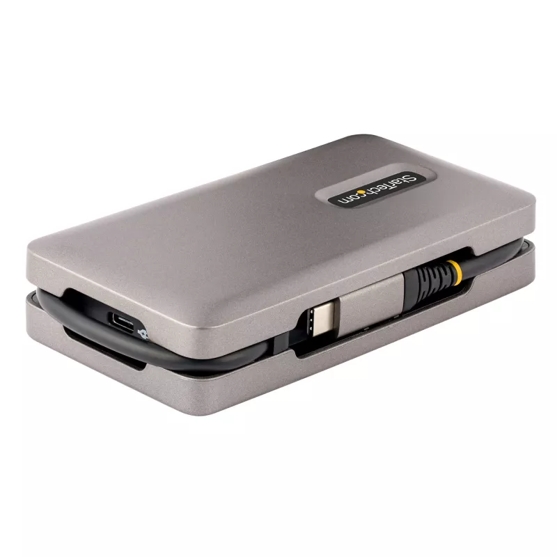 StarTech.com adaptador multipuerto USB-C, 4K 60Hz HDMI 2.0b, HDR, hub USB 3.2 Gen 2 10Gbps (2xUSB-C, 1xUSB-A), 100W PD Pass-Through, mini dock de viaje, cable de 12