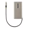 StarTech.com adaptador multipuerto USB-C, 4K 60Hz HDMI 2.0b, HDR, hub USB 3.2 Gen 2 10Gbps (2xUSB-C, 1xUSB-A), 100W PD Pass-Through, mini dock de viaje, cable de 12