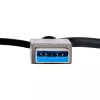 StarTech.com adaptador USB a dual HDMI, USB-A/C a 2 pantallas HDMI (1x 4K30Hz, 1x 1080p), dongle USB-A a C integrado, cable de 11 cm, adaptador USB 3.0 a pantalla HDMI, Windows y macOS