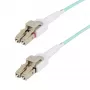 StarTech.com cable de fibra óptica conmutables LC a LC (UPC) OM4 de 5m (16.4ft) 50/125µm, 100G, cambio de polaridad sin herramientas, baja pérdida de inserción – cable jumper de fibra LSZH