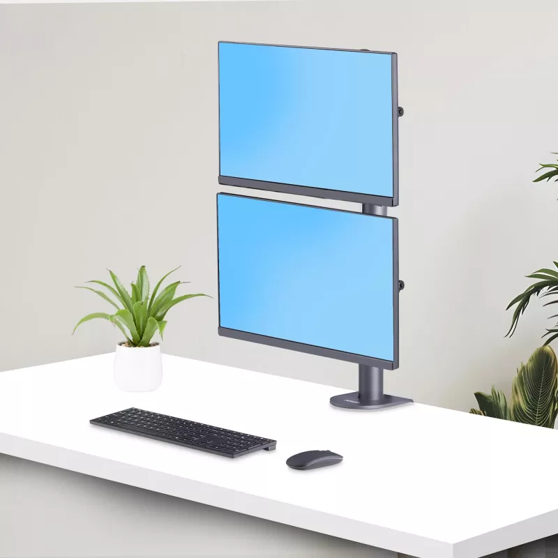 StarTech.com soporte de escritorio para 2 monitores apilados verticalmente, dual 49