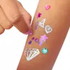 Cool Maker, Shimmer Me Body Art con rodillo, piedras decorativas y 3 láminas, 135 diseños de tatuajes temporales metálicos, juguete creativo y de manualidades para niñas a partir de 7 años