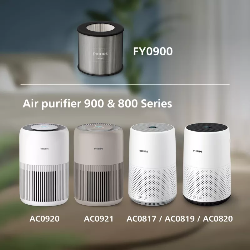 Philips purificador de aire serie 900 y 800, filtro de purificador de aire, HEPA, 99,97%, caja