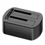 CoreParts MS-CLONER-SATA2.5-3.5 Docking station para unidades de almacenamiento Negro