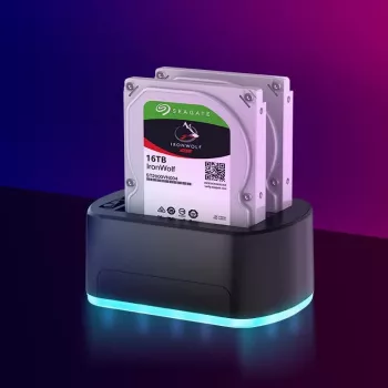 CoreParts MS-CLONER-SATA2.5-3.5 Docking station para unidades de almacenamiento Negro