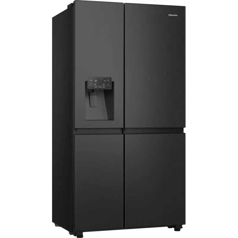 Hisense RS818N4TFC Frigorífico side-by-side Independiente 632 L Negro, Acero inoxidable