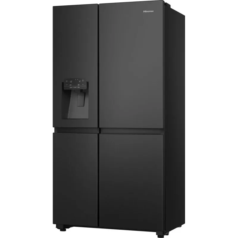 Hisense RS818N4TFC Frigorífico side-by-side Independiente 632 L Negro, Acero inoxidable