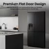 Hisense RS818N4TFC Frigorífico side-by-side Independiente 632 L Negro, Acero inoxidable
