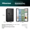 Hisense RS818N4TFC Frigorífico side-by-side Independiente 632 L Negro, Acero inoxidable
