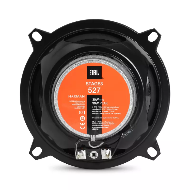 JBL Stage3 527 Altavoces para coche Redondos 2 vías 200 W 2 uds.