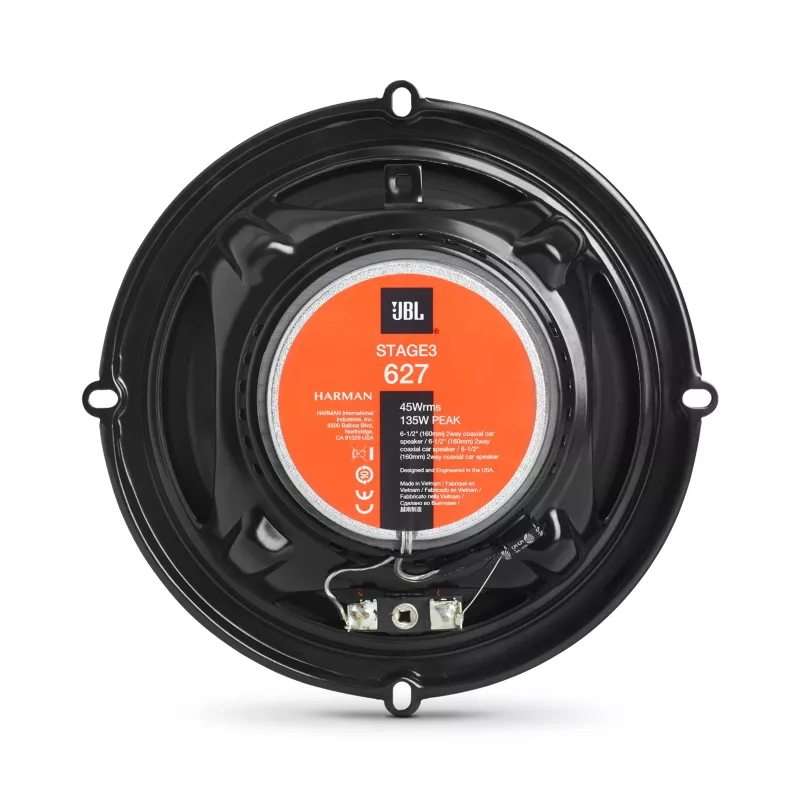 JBL Stage3 627 Altavoces para coche Redondos 2 vías 225 W 2 uds.